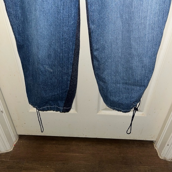 KOMAN SPORTS Men’s Denim Front & Sweatpants Back Pants. Sz XL. Waist 34. - Picture 3 of 9